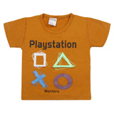 Newborn Boys Half Sleeves T-Shirt - Mustard, Kids, Newborn Boys Shirts And T-Shirts, Chase Value, Chase Value