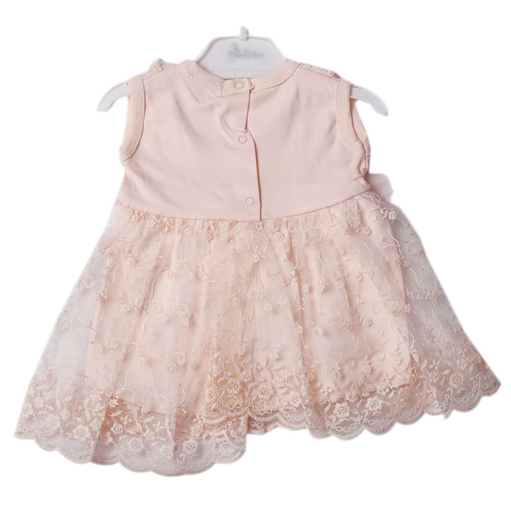 Newborn Girls Frock - Peach, Newborn Girls Frocks, Chase Value, Chase Value