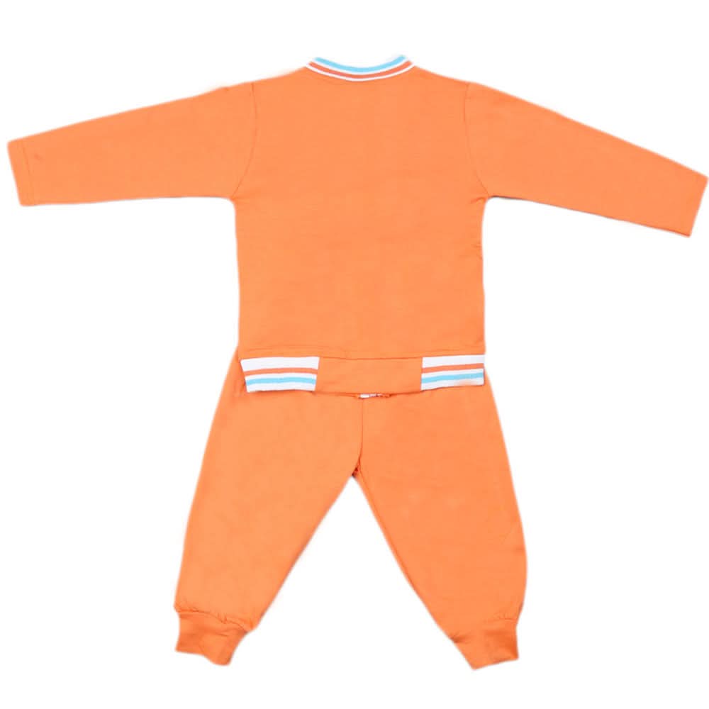 Boys Full Sleeves 3 Pcs Suit  - Orange, Kids, Boys Sets And Suits, Chase Value, Chase Value