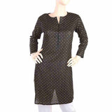Women's Plain Kurti - Black, Women, Ready Kurtis, Chase Value, Chase Value
