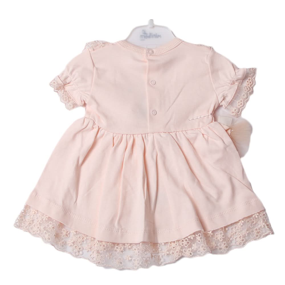 Newborn Girls Frock - Peach, Newborn Girls Frocks, Chase Value, Chase Value