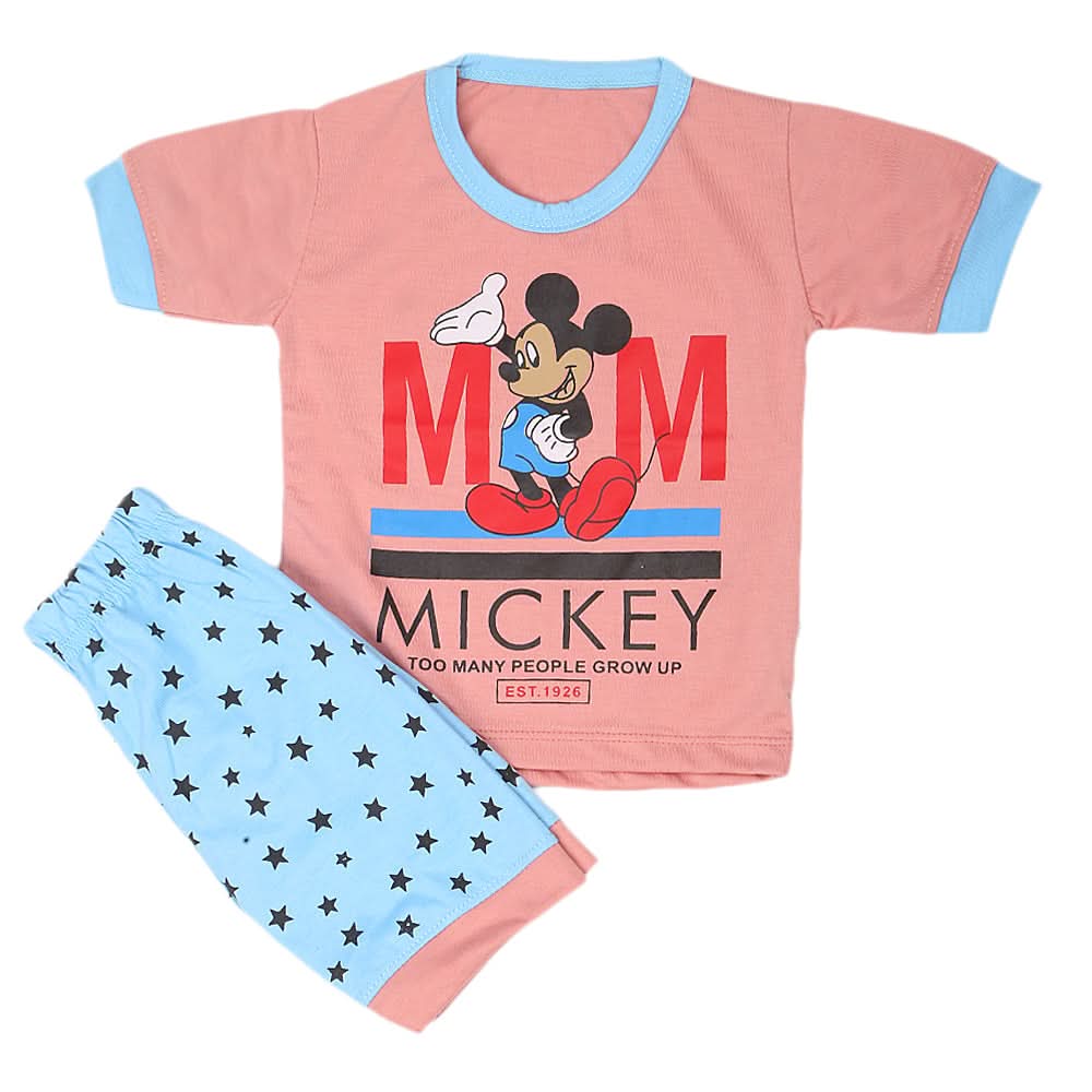 Boys Half Sleeves Suits  Sml 9100 - Pink, Kids, Boys Sets And Suits, Chase Value, Chase Value