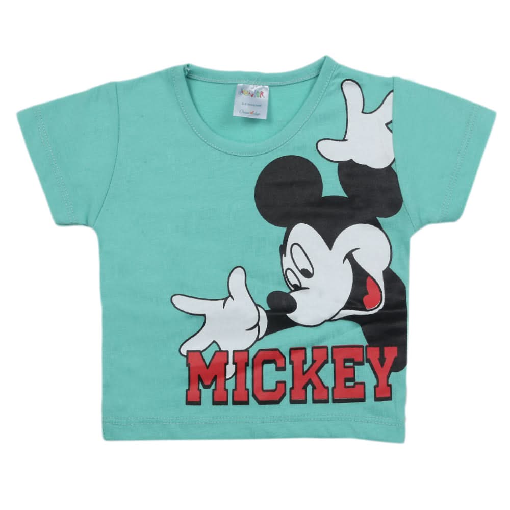 Newborn Boys Half Sleeves T-Shirt - Green, Kids, Newborn Boys Shirts And T-Shirts, Chase Value, Chase Value