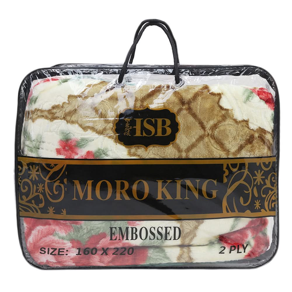 Single Bed Blanket Moro King 2 Ply - Multi, Home & Lifestyle, Blanket, Moro, Chase Value