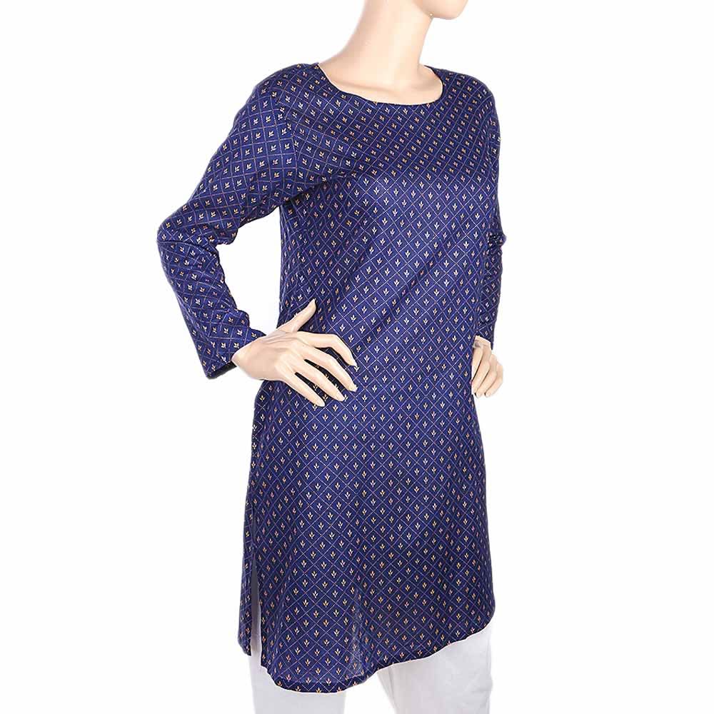 Women's Plain Kurti - Navy Blue, Women, Ready Kurtis, Chase Value, Chase Value