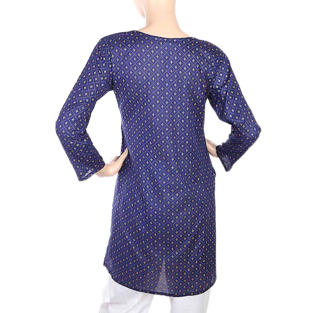 Women's Plain Kurti - Navy Blue, Women, Ready Kurtis, Chase Value, Chase Value
