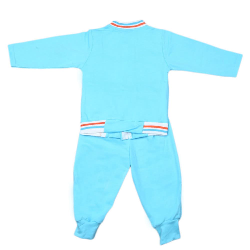 Boys Full Sleeves 3 Pcs Suit  - Light Blue, Kids, Boys Sets And Suits, Chase Value, Chase Value