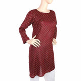 Women's Plain Kurti - Maroon, Women, Ready Kurtis, Chase Value, Chase Value