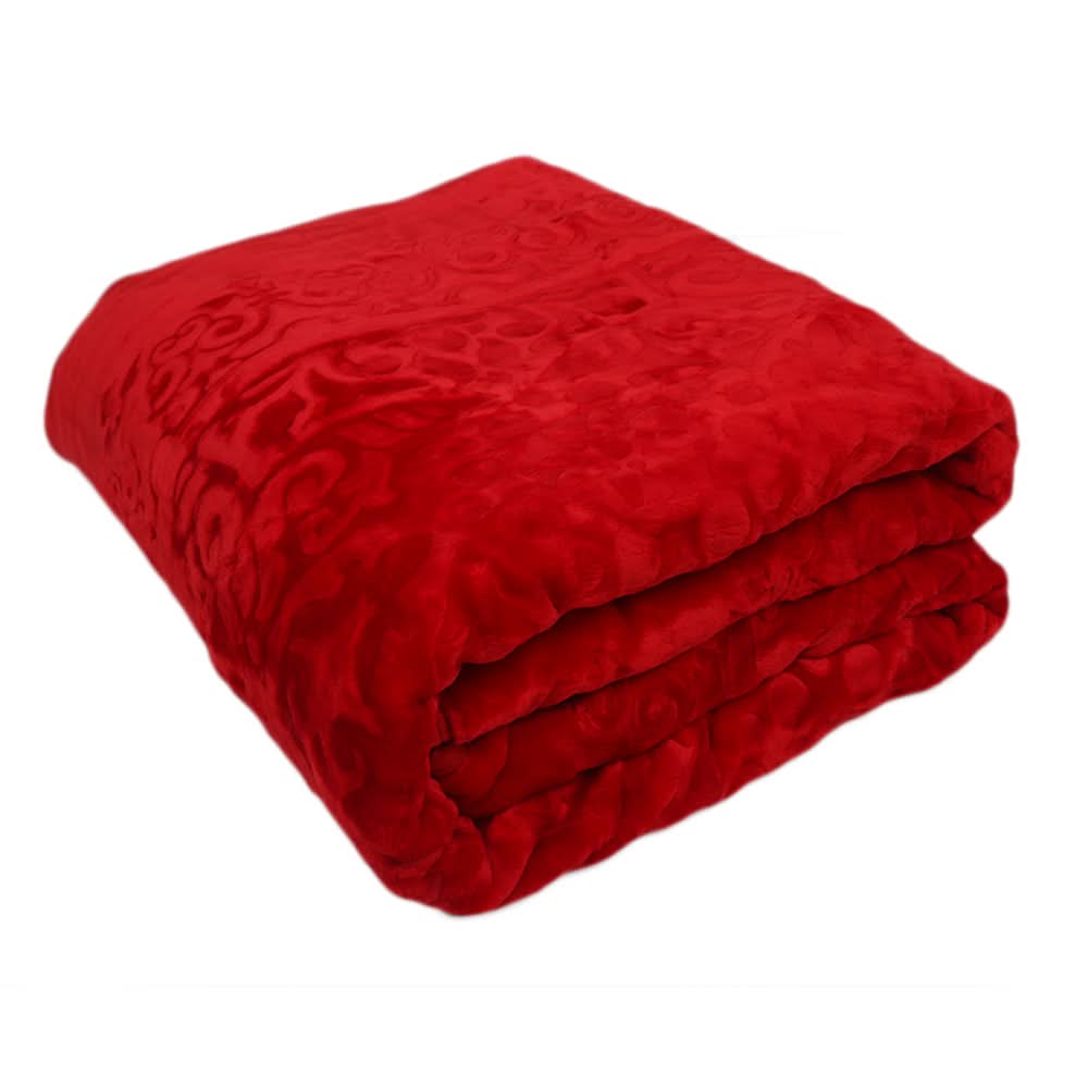 Double Bed Blanket NG Best 2 PLY - Red, Home & Lifestyle, Blanket, Chase Value, Chase Value