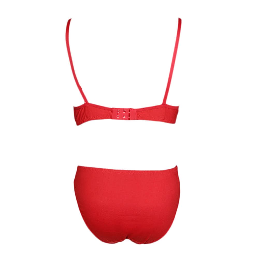 Women's Bra & Panty Set - Red, Women, Bra And Panty Sets, Chase Value, Chase Value
