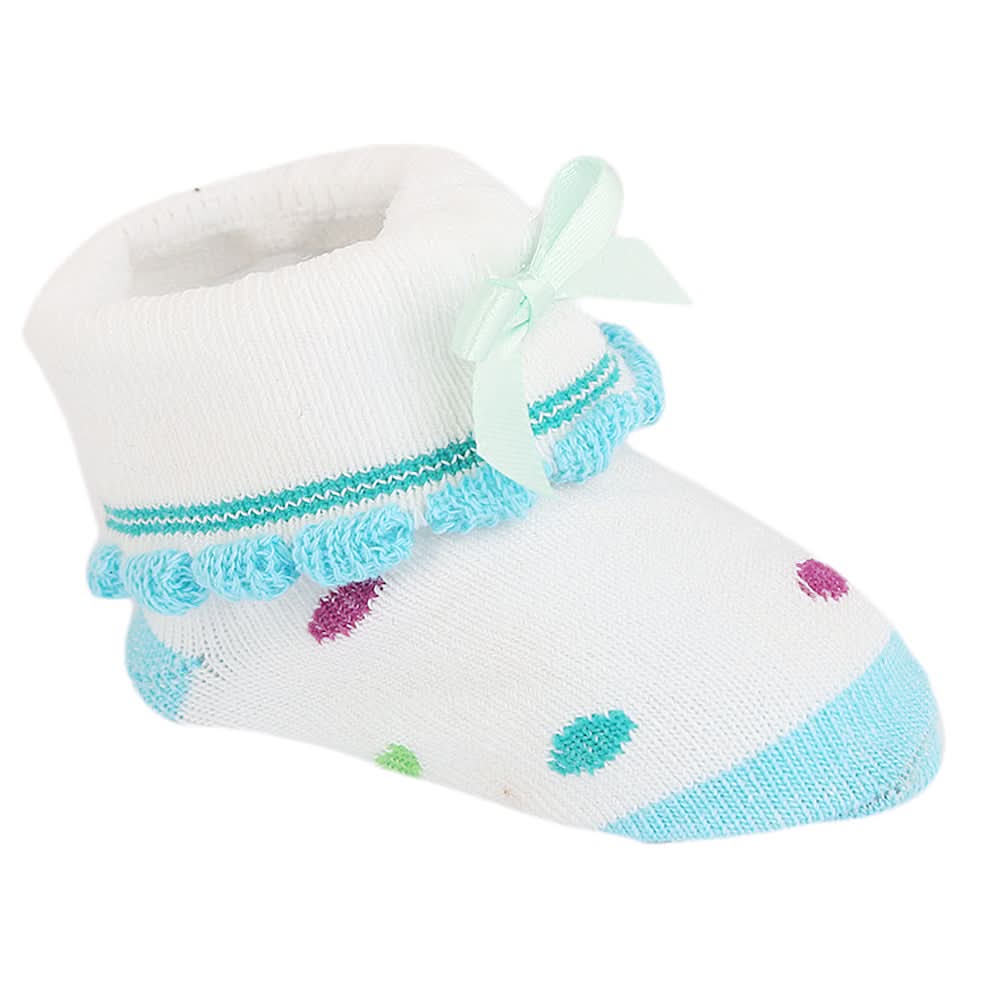 Newborn Booties - Sky Blue, Kids, NB Shoes And Socks, Chase Value, Chase Value