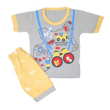 Boys Half Sleeves Suits  Sml 9099 - Grey, Kids, Boys Sets And Suits, Chase Value, Chase Value