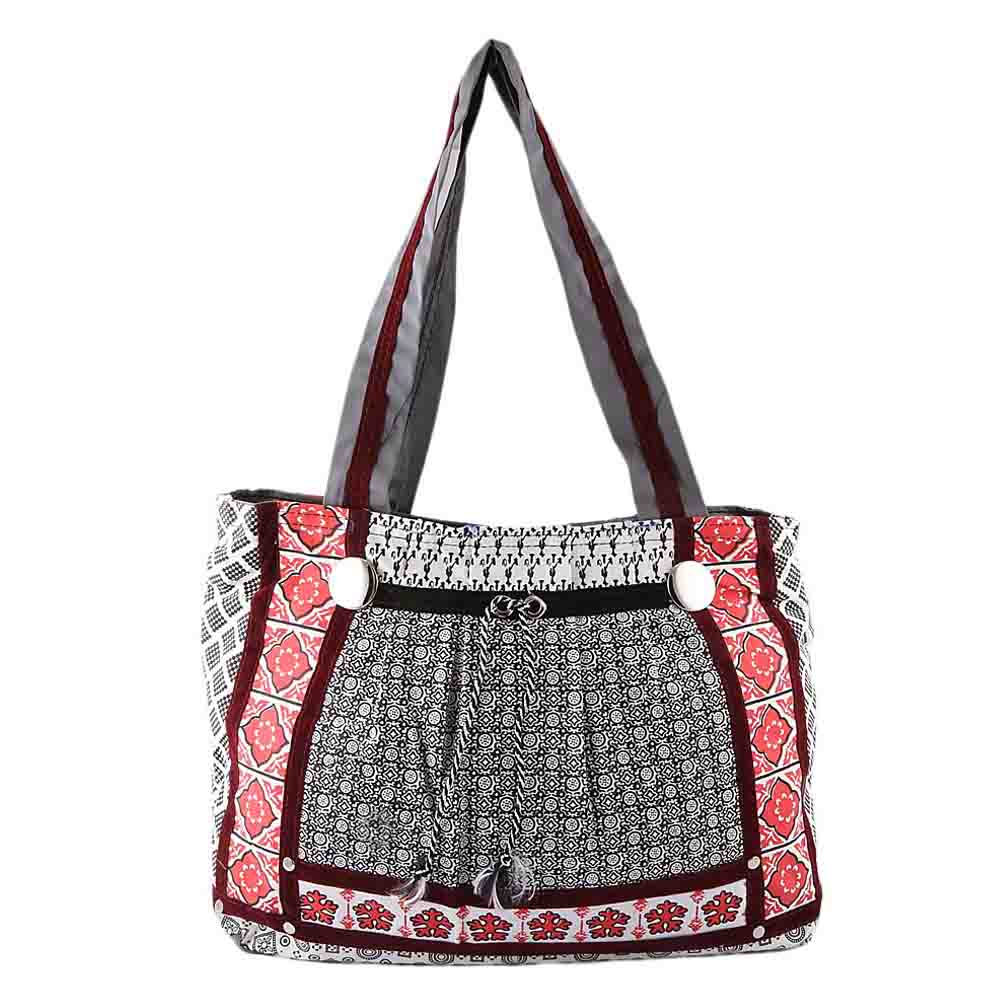 Women's Canvas Handbag (2125) - Maroon, Women, Bags, Chase Value, Chase Value