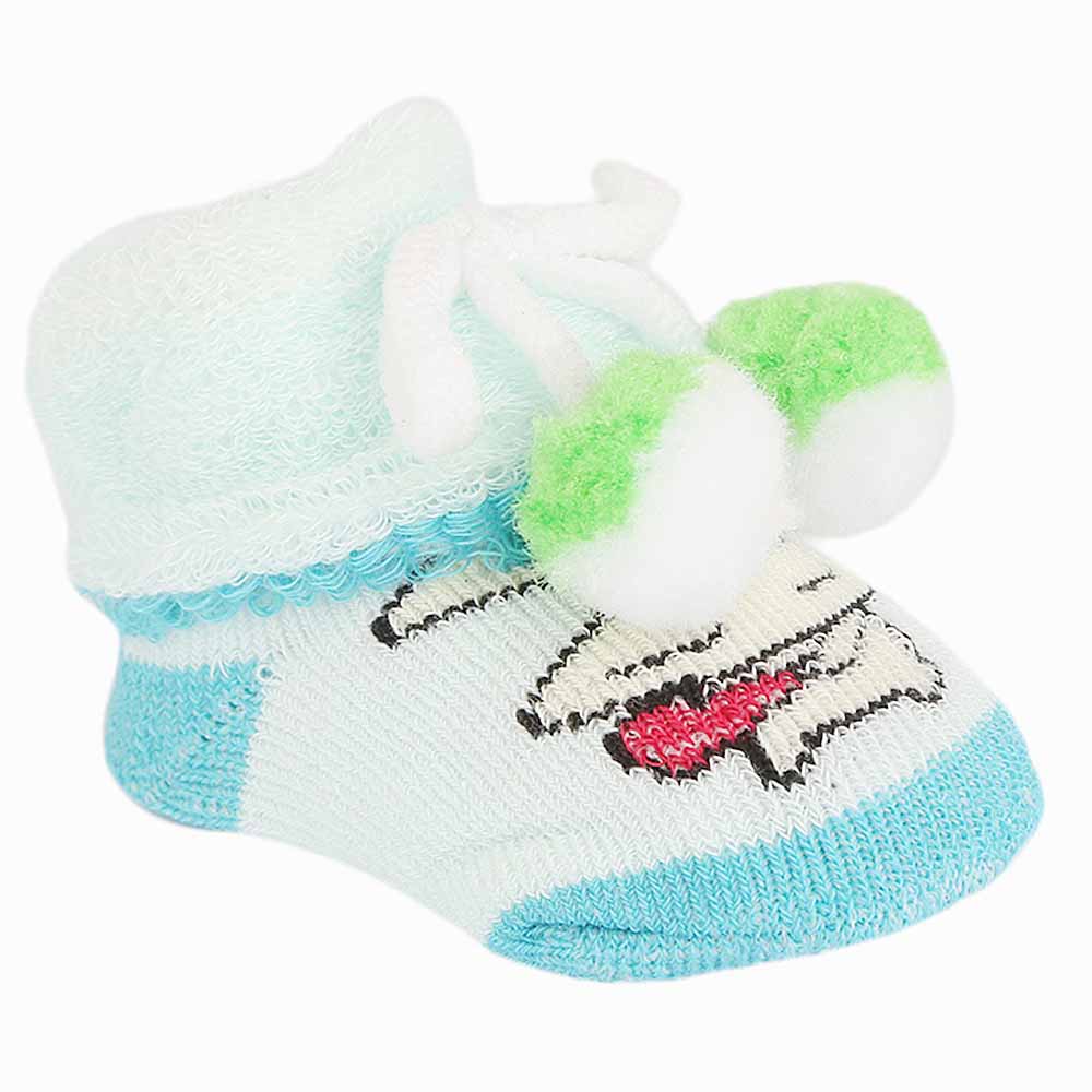 Newborn Booties - Sky Blue, Kids, NB Shoes And Socks, Chase Value, Chase Value