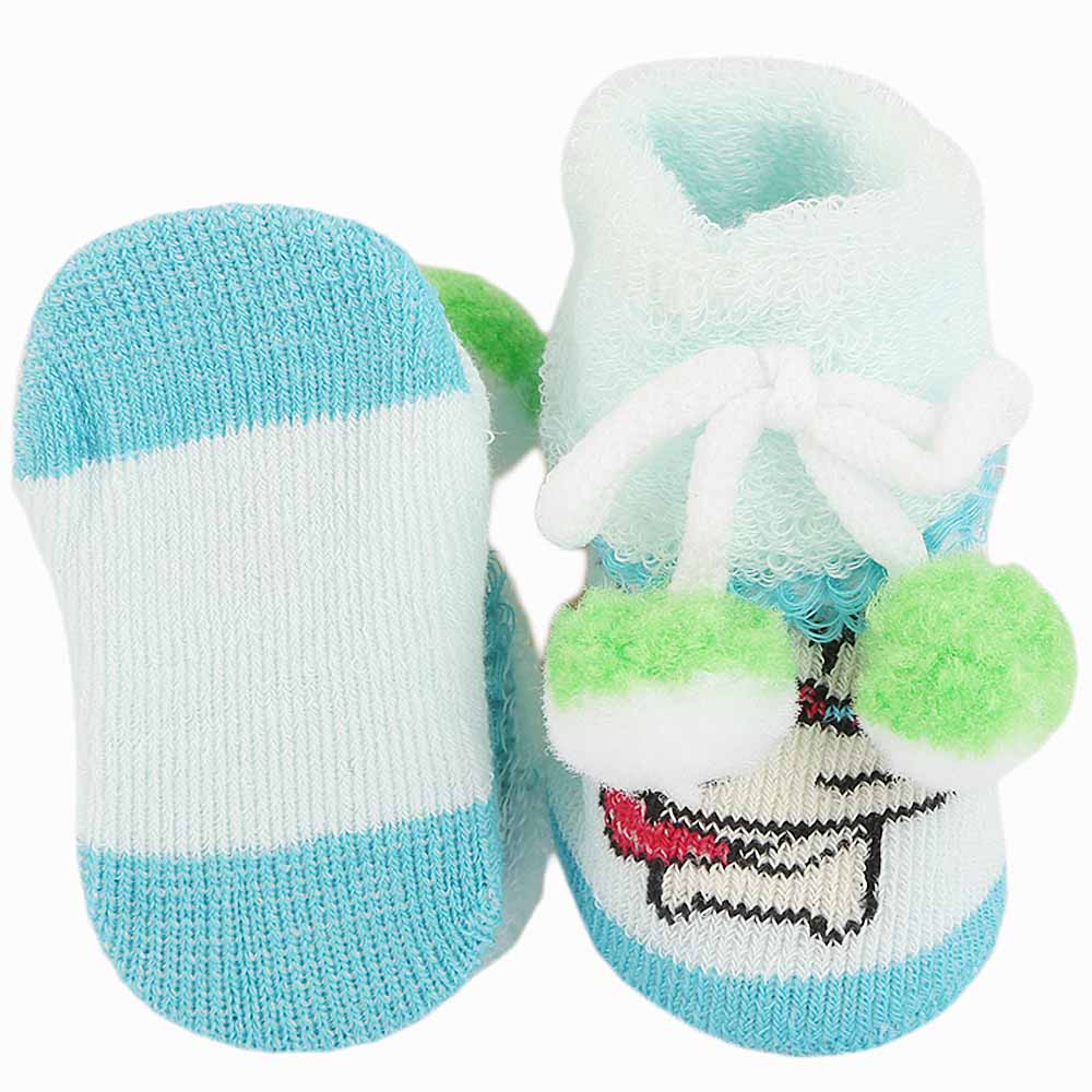 Newborn Booties - Sky Blue, Kids, NB Shoes And Socks, Chase Value, Chase Value