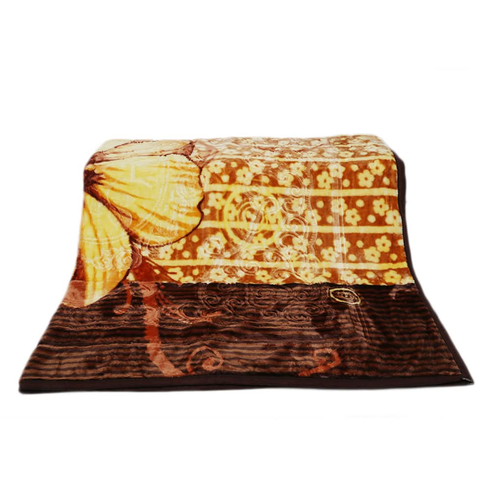 Single Bed Blanket Moro King 2 Ply - Light Brown, Home & Lifestyle, Blanket, Moro, Chase Value