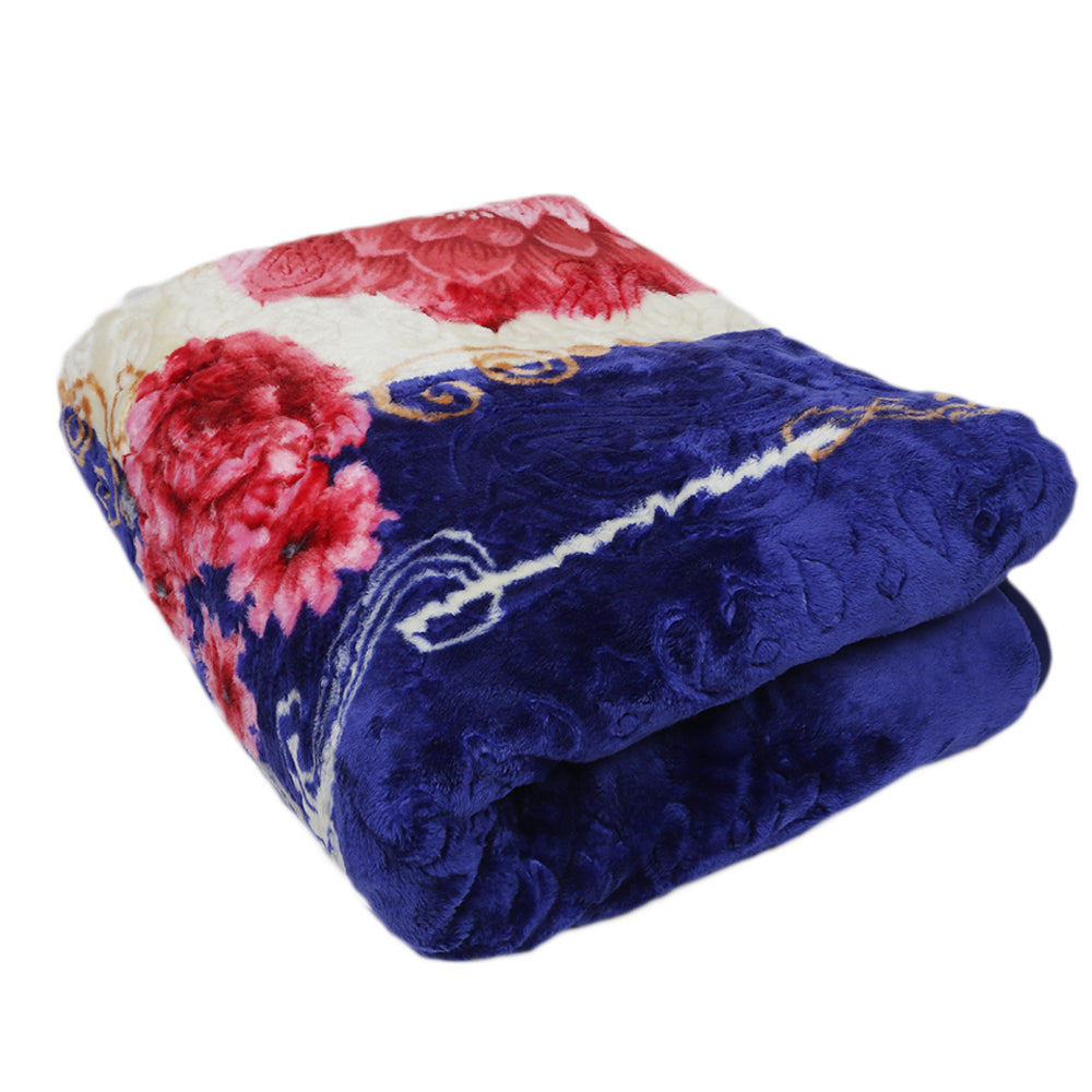 Double Bed Blanket Durex 2 PLY - Blue, Home & Lifestyle, Blanket, Chase Value, Chase Value