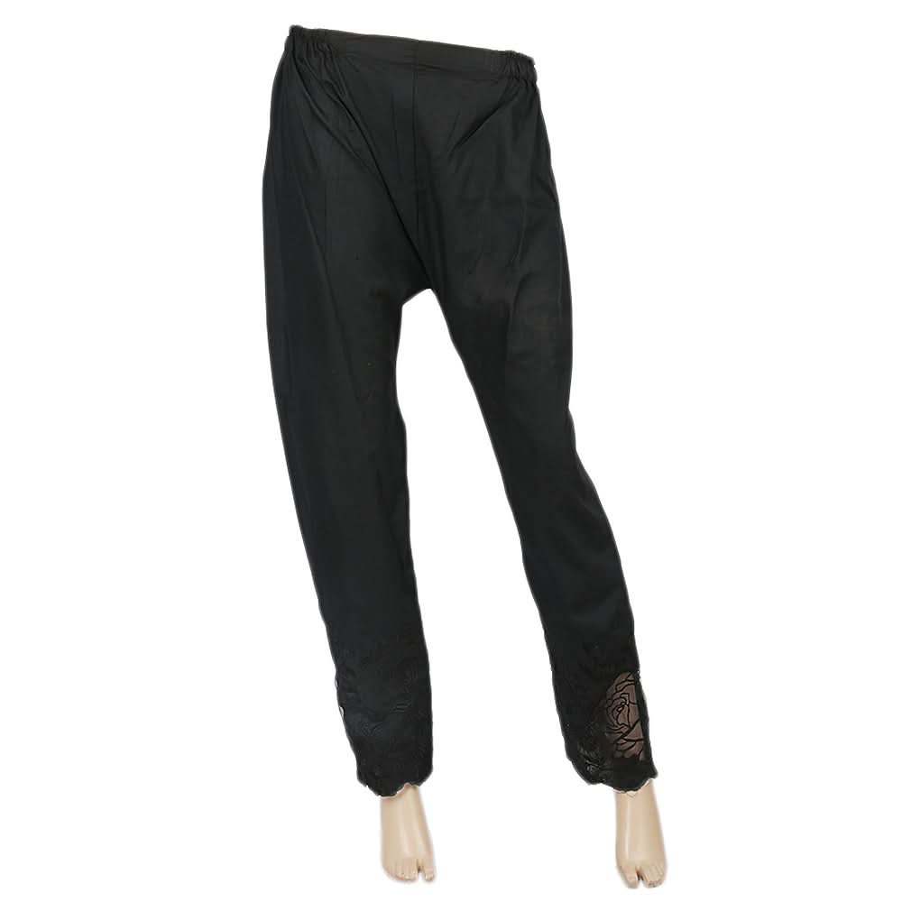 Women's Embroidered Trouser - Black, Women, Pants & Tights, Chase Value, Chase Value
