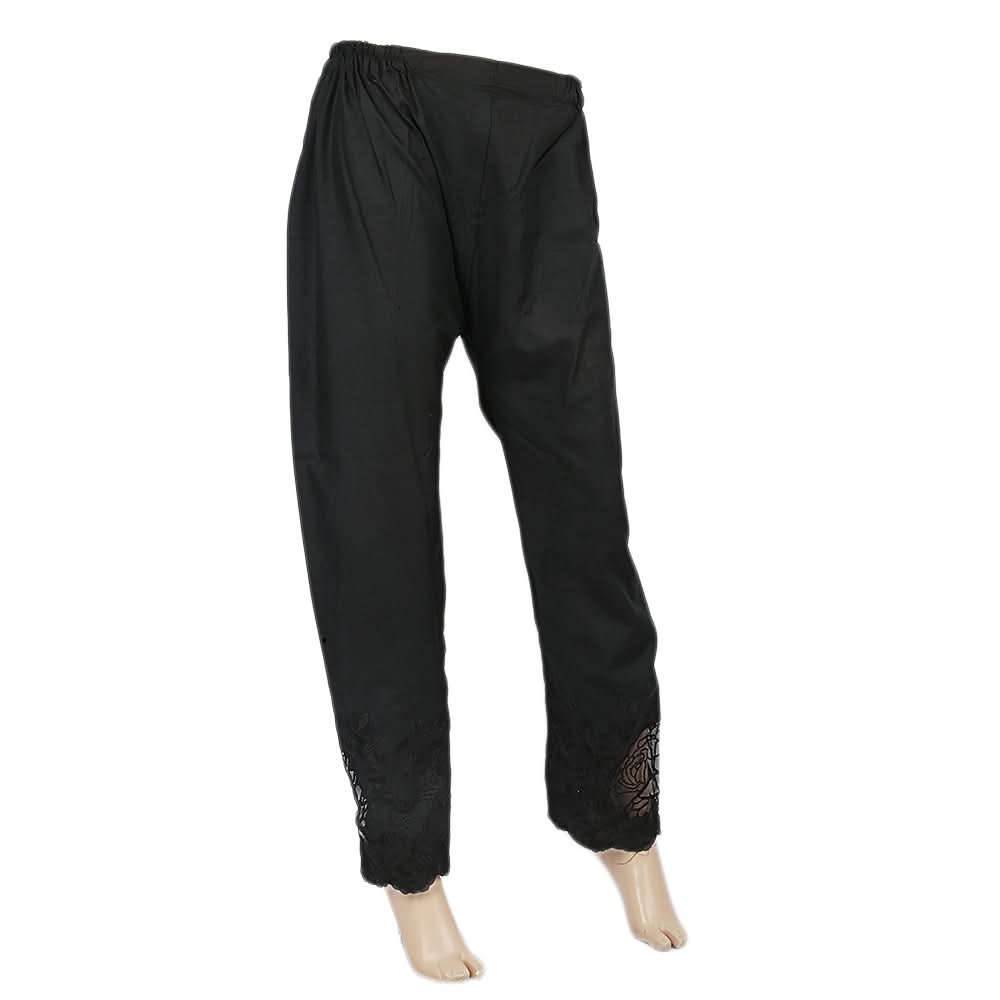 Women's Embroidered Trouser - Black, Women, Pants & Tights, Chase Value, Chase Value