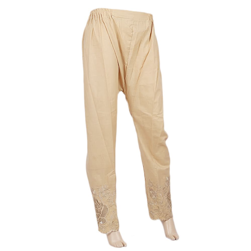 Women's Embroidered Trouser - Beige, Women, Pants & Tights, Chase Value, Chase Value