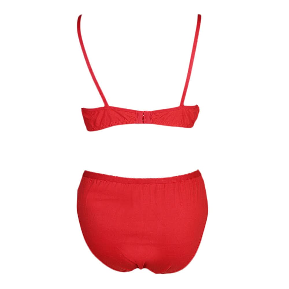 Women's Bra & Panty Set - Red, Women, Bra And Panty Sets, Chase Value, Chase Value