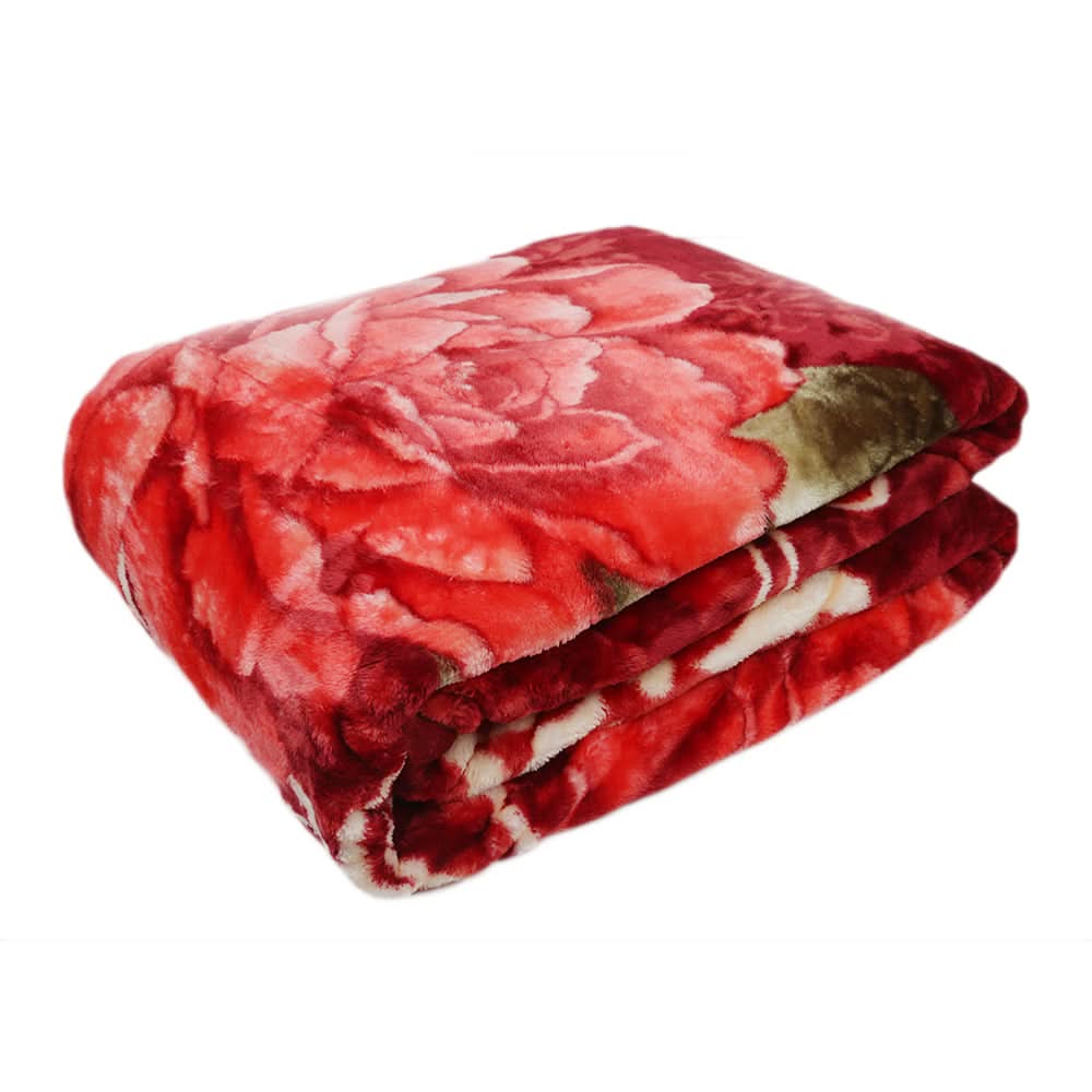 Single Bed Blanket Moro King 2 Ply - Red, Home & Lifestyle, Blanket, Moro, Chase Value