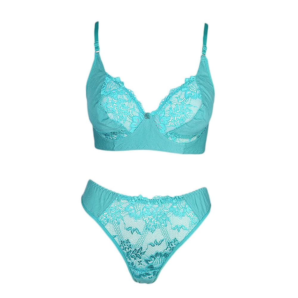Women's Bra & Panty Set - Green, Women, Bra And Panty Sets, Chase Value, Chase Value