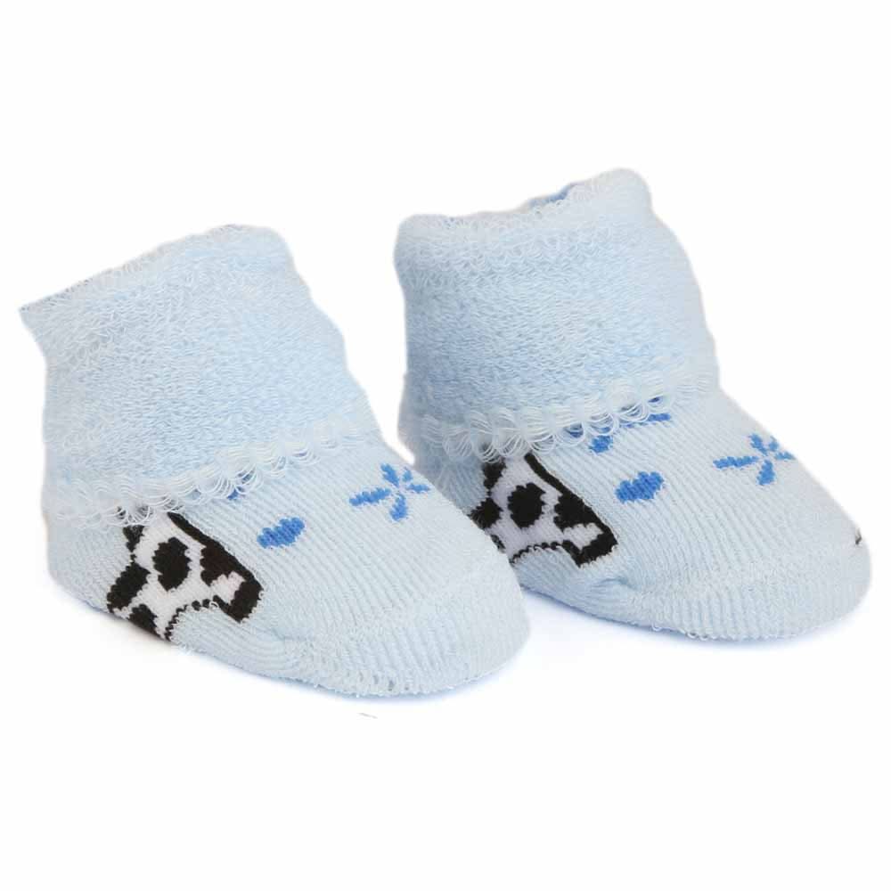 Newborn Booties - Light Blue, Kids, NB Shoes And Socks, Chase Value, Chase Value