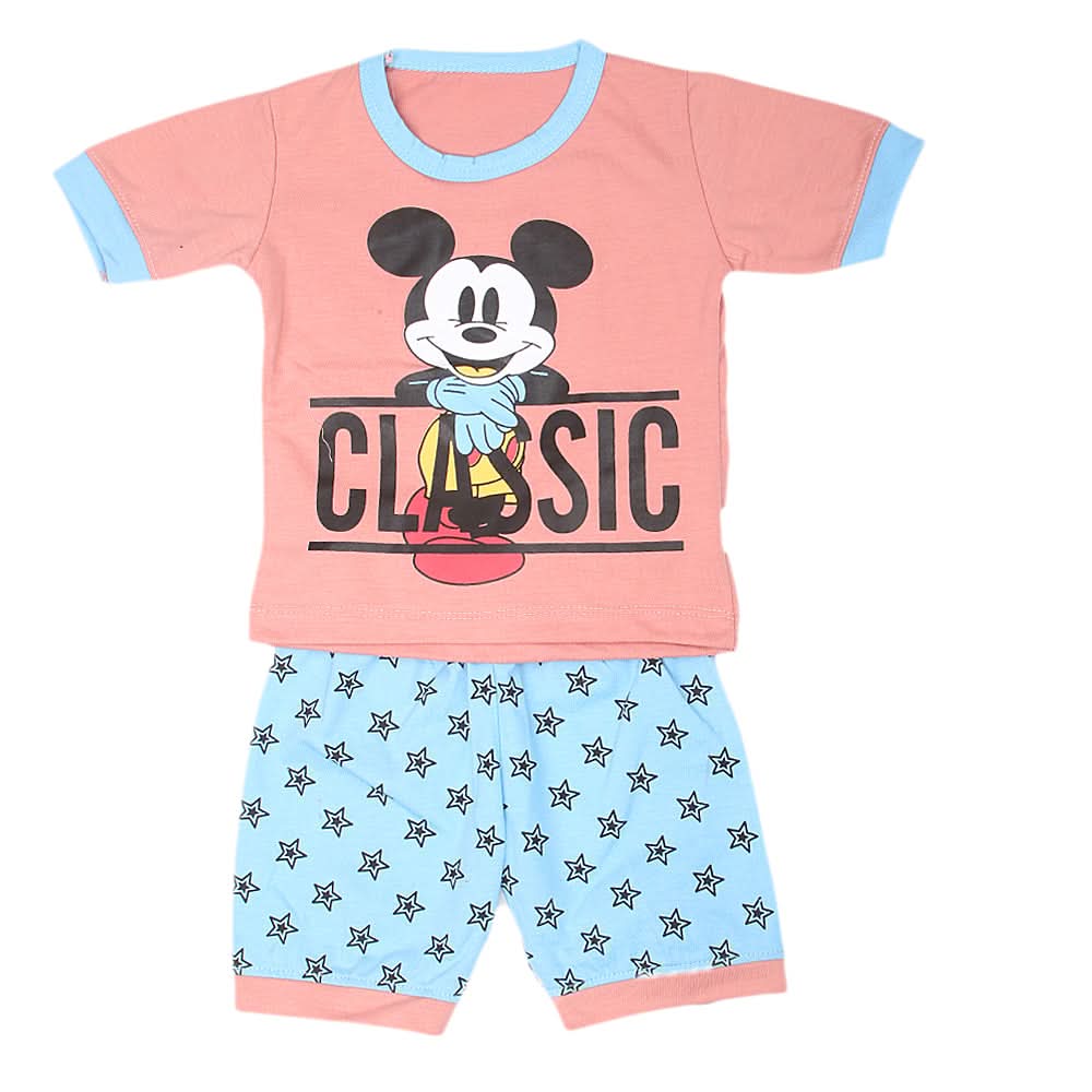 Boys Half Sleeves Suits  Sml 9102 - Tea Pink, Kids, Boys Sets And Suits, Chase Value, Chase Value