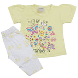 Newborn Girls Half Sleeves Suits - Yellow, Kids, Newborn Girls Sets And Suits, Chase Value, Chase Value