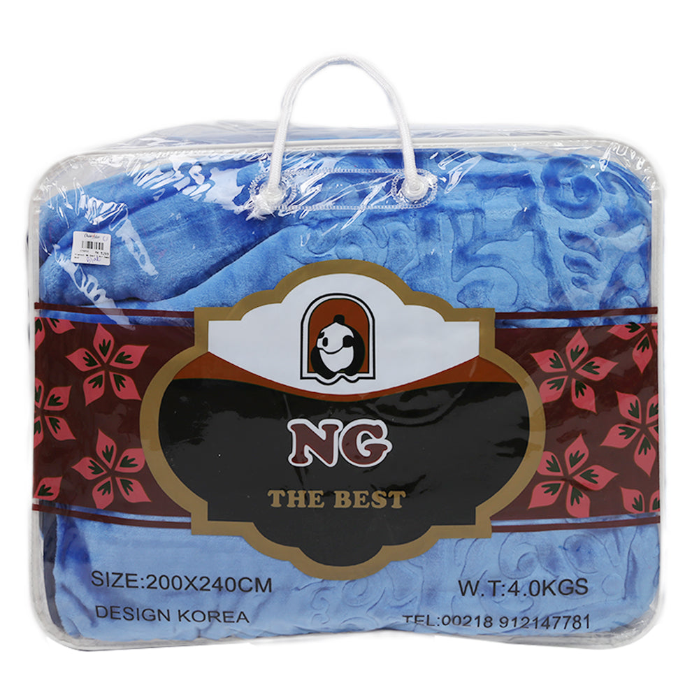 Double Bed Blanket NG Best 2 PLY - Blue, Home & Lifestyle, Blanket, Chase Value, Chase Value