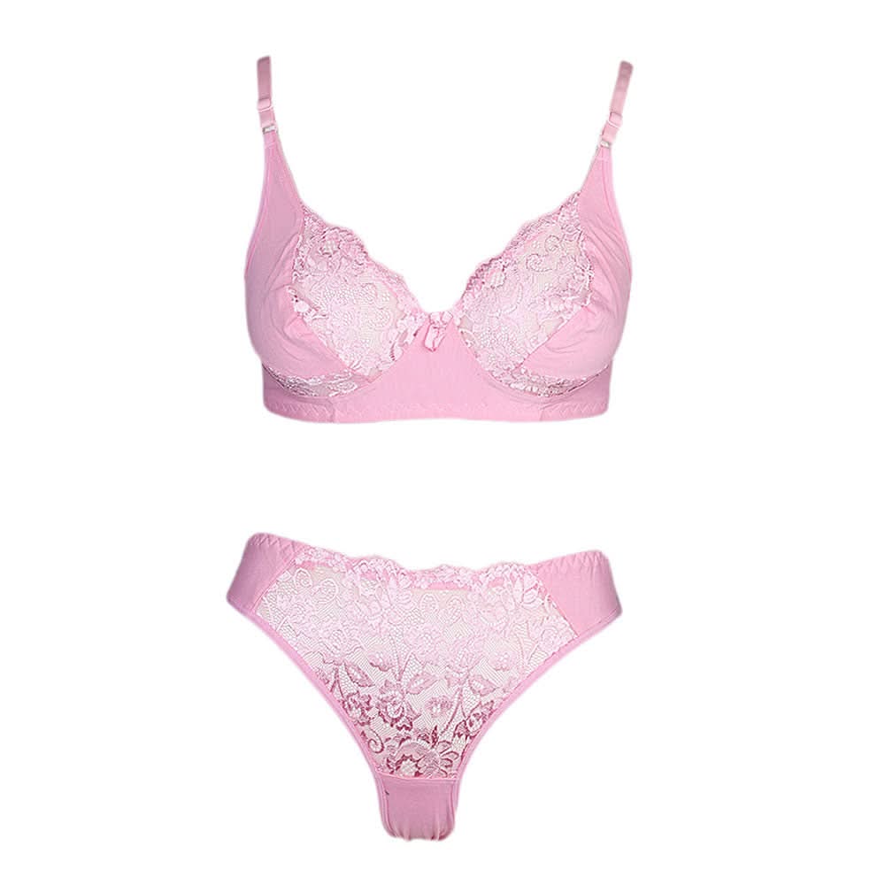 Women's Bra & Panty Set - Light Pink, Women, Bra And Panty Sets, Chase Value, Chase Value
