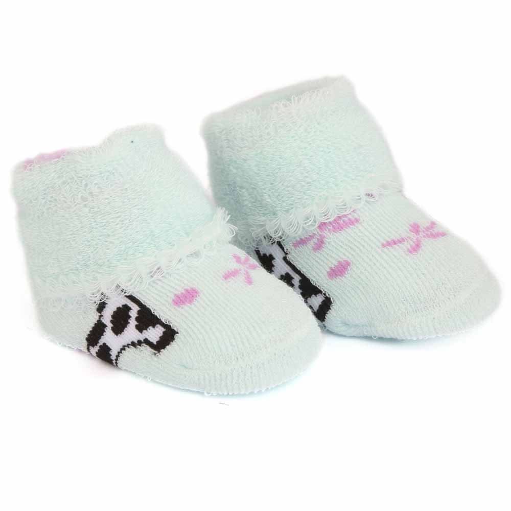 Newborn Booties - Cyan, Kids, NB Shoes And Socks, Chase Value, Chase Value