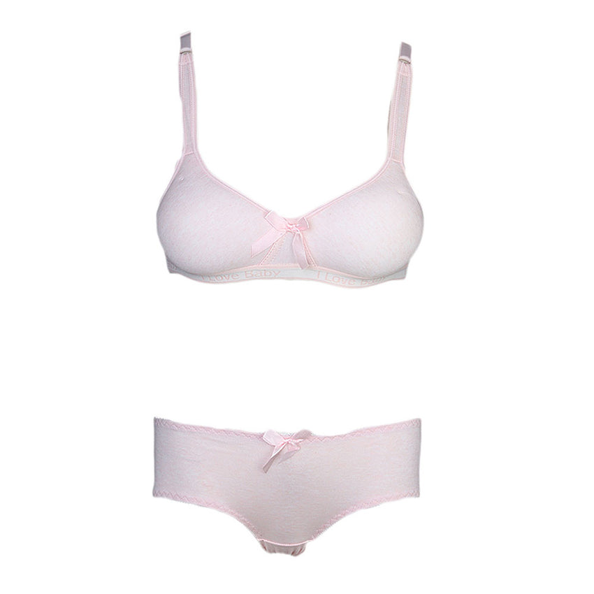 2pc foam fancy silky bra panty set - White - Buy Bra, Nightwears , Panties  in Pakistan