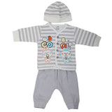 Newborn Boys Full Sleeves Suit - Grey, Kids, NB Boys Sets And Suits, Chase Value, Chase Value