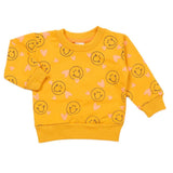 Newborn Girls Full Sleeves T-shirt - Mustard, Newborn Girls T-Shirts, Chase Value, Chase Value