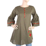 Women's Strip Cotton Kurti - Green, Women, Ready Kurtis, Chase Value, Chase Value
