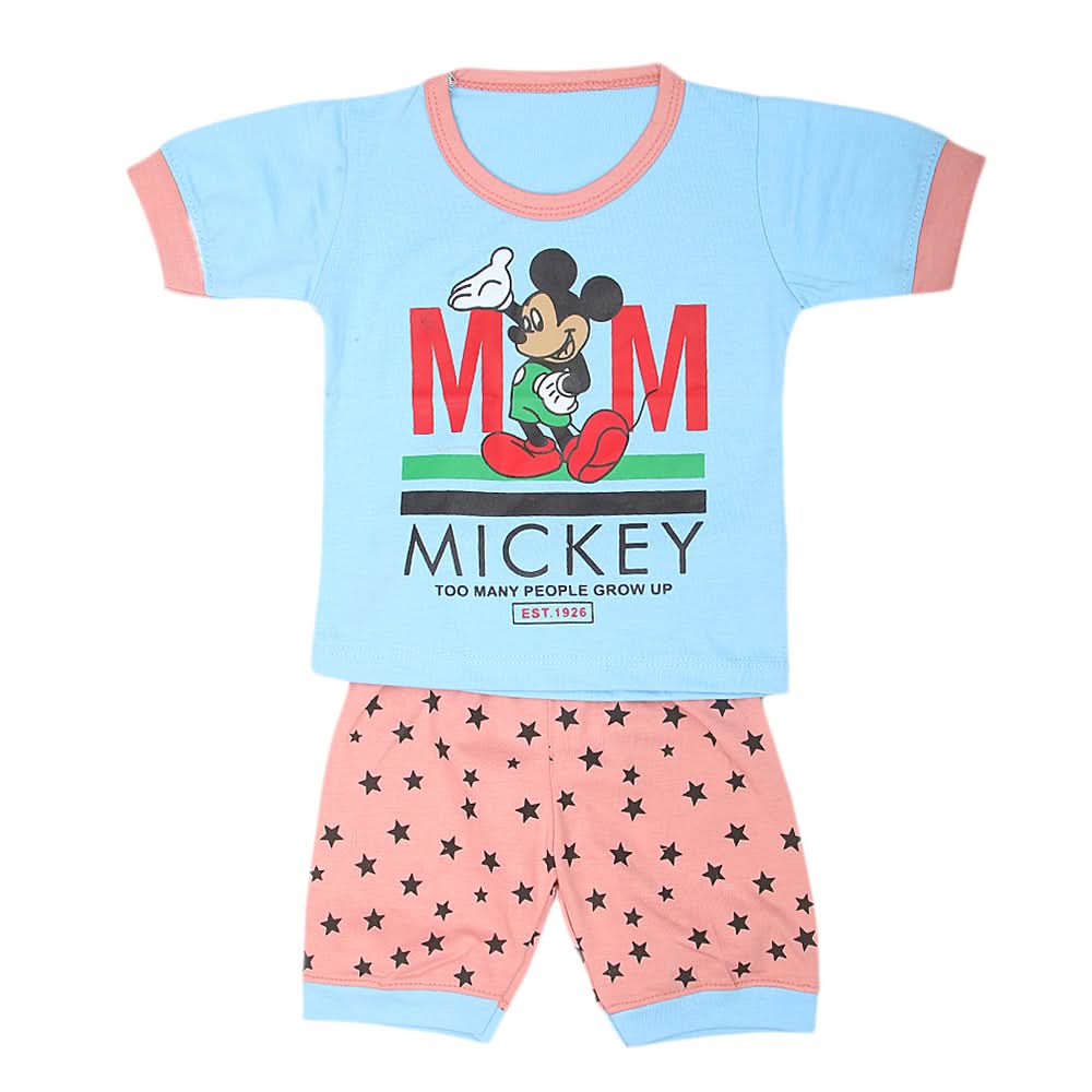 Boys Half Sleeves Suits  Sml 9100 - Blue, Kids, Boys Sets And Suits, Chase Value, Chase Value