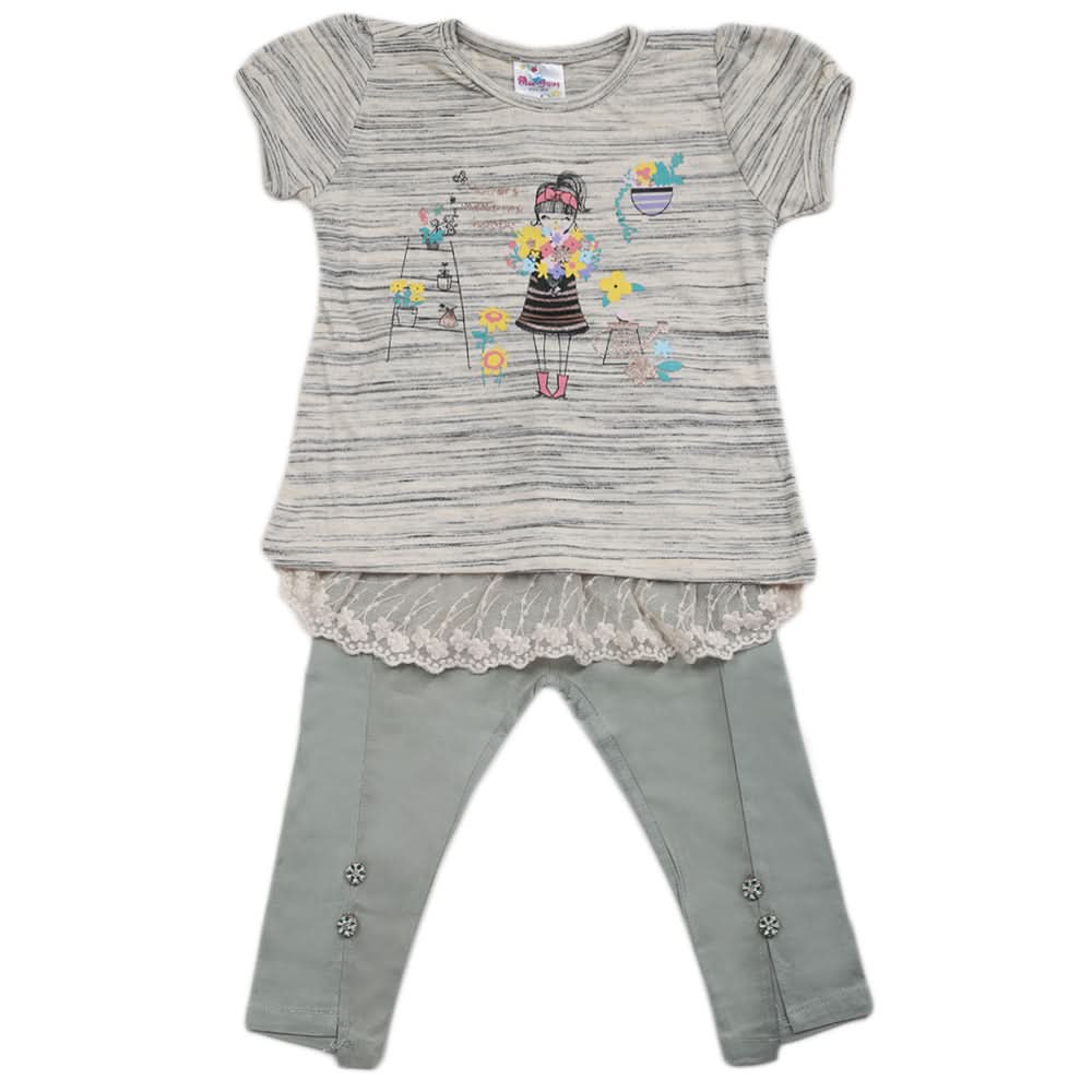 Girls Trouser Suit - Light Green, Kids, Girls Sets And Suits, Chase Value, Chase Value