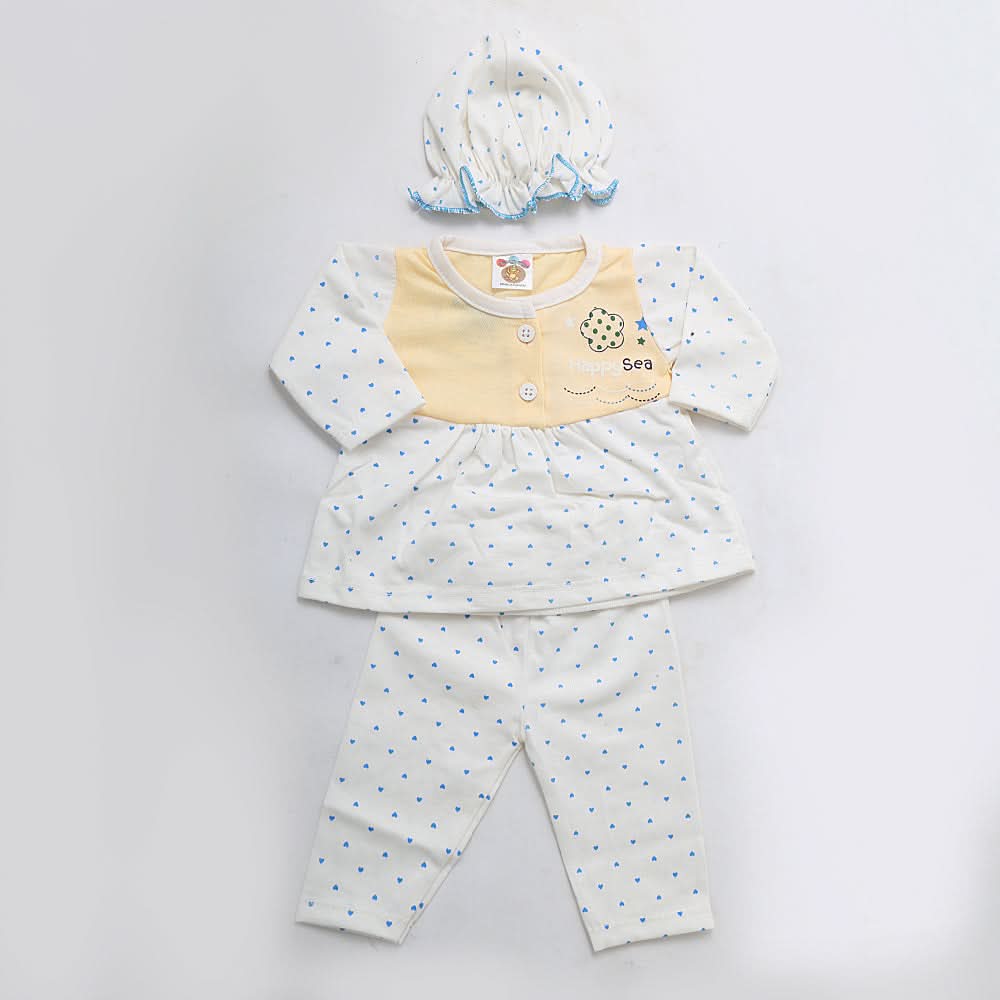 Newborn Girls Full Sleeves Suit - Fawn, Kids, NB Girls Sets And Suits, Chase Value, Chase Value