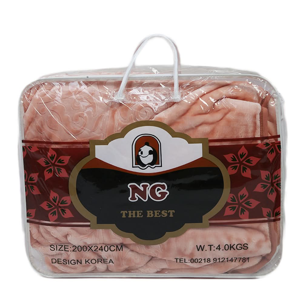 Double Bed Blanket NG Best 2 Ply - Light Pink, Home & Lifestyle, Blanket, NG Best, Chase Value
