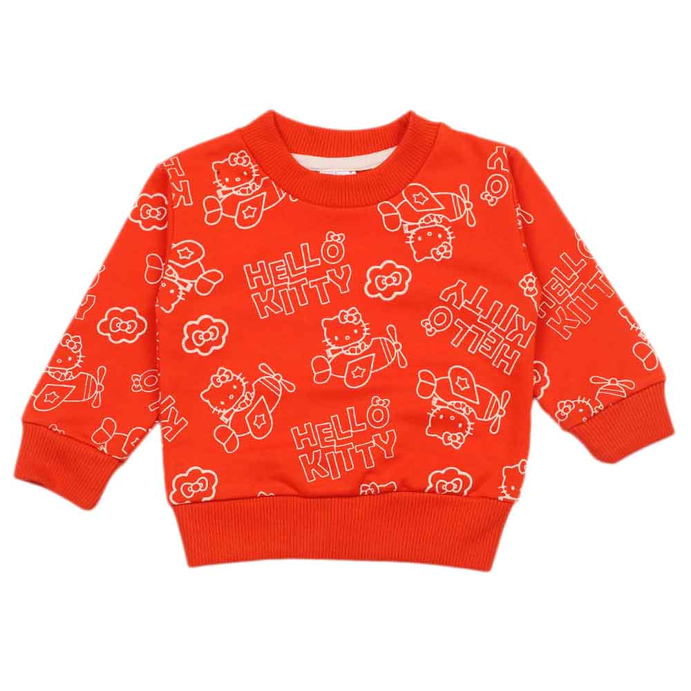 Newborn Girls Full Sleeves T-shirt - Red, Newborn Girls T-Shirts, Chase Value, Chase Value