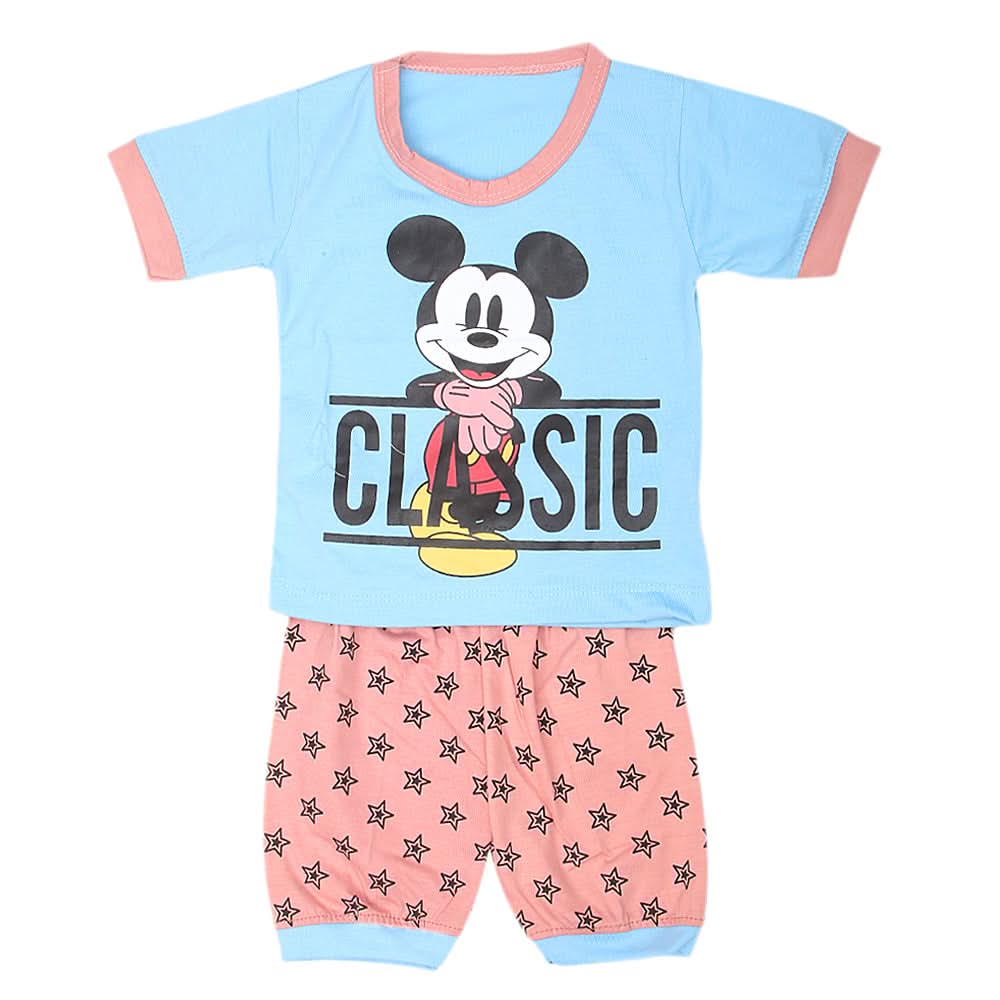 Boys Half Sleeves Suits  Sml 9102 - Blue, Kids, Boys Sets And Suits, Chase Value, Chase Value