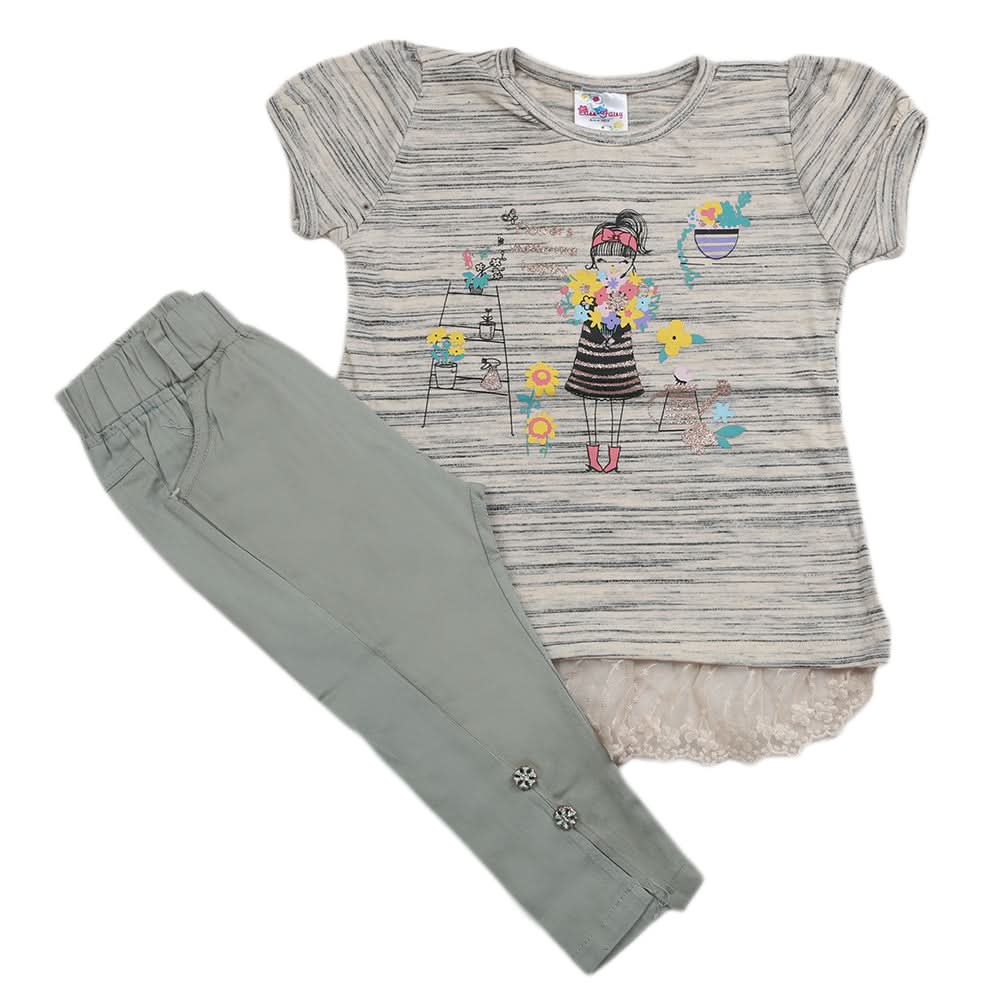 Girls Trouser Suit - Light Green, Kids, Girls Sets And Suits, Chase Value, Chase Value