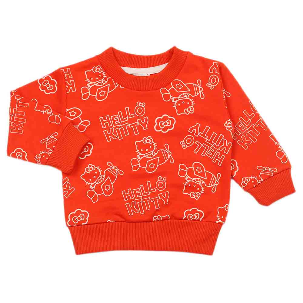 Newborn Girls Full Sleeves T-shirt - Red, Newborn Girls T-Shirts, Chase Value, Chase Value