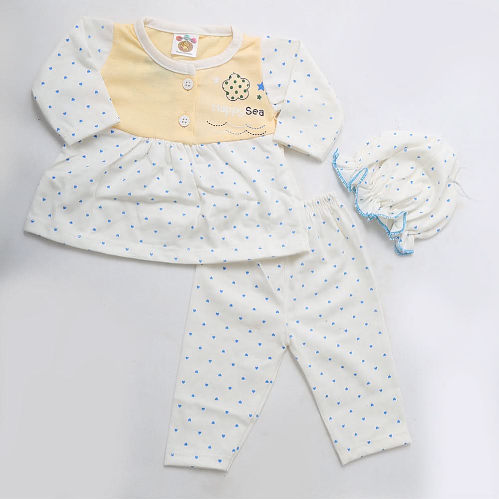 Newborn Girls Full Sleeves Suit - Fawn, Kids, NB Girls Sets And Suits, Chase Value, Chase Value