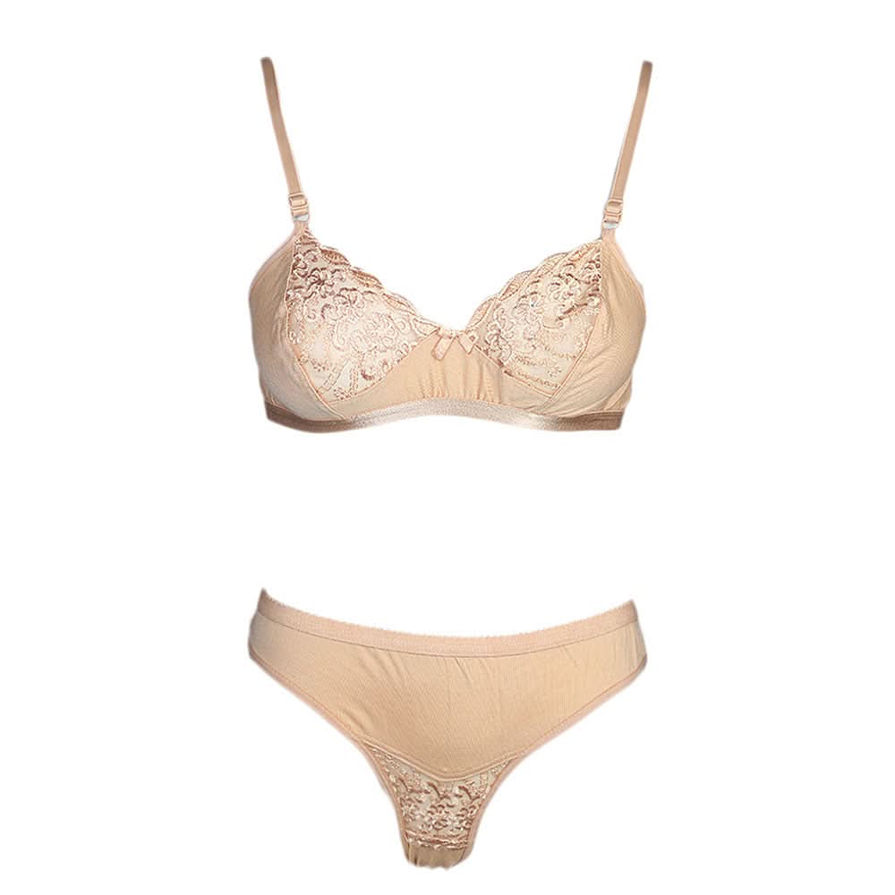 Women's Panty & Bra Set - Skin, Women, Bra And Panty Sets, Chase Value, Chase Value
