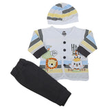 Newborn Boys Full Sleeves Suit - Dark Grey, Kids, NB Boys Sets And Suits, Chase Value, Chase Value