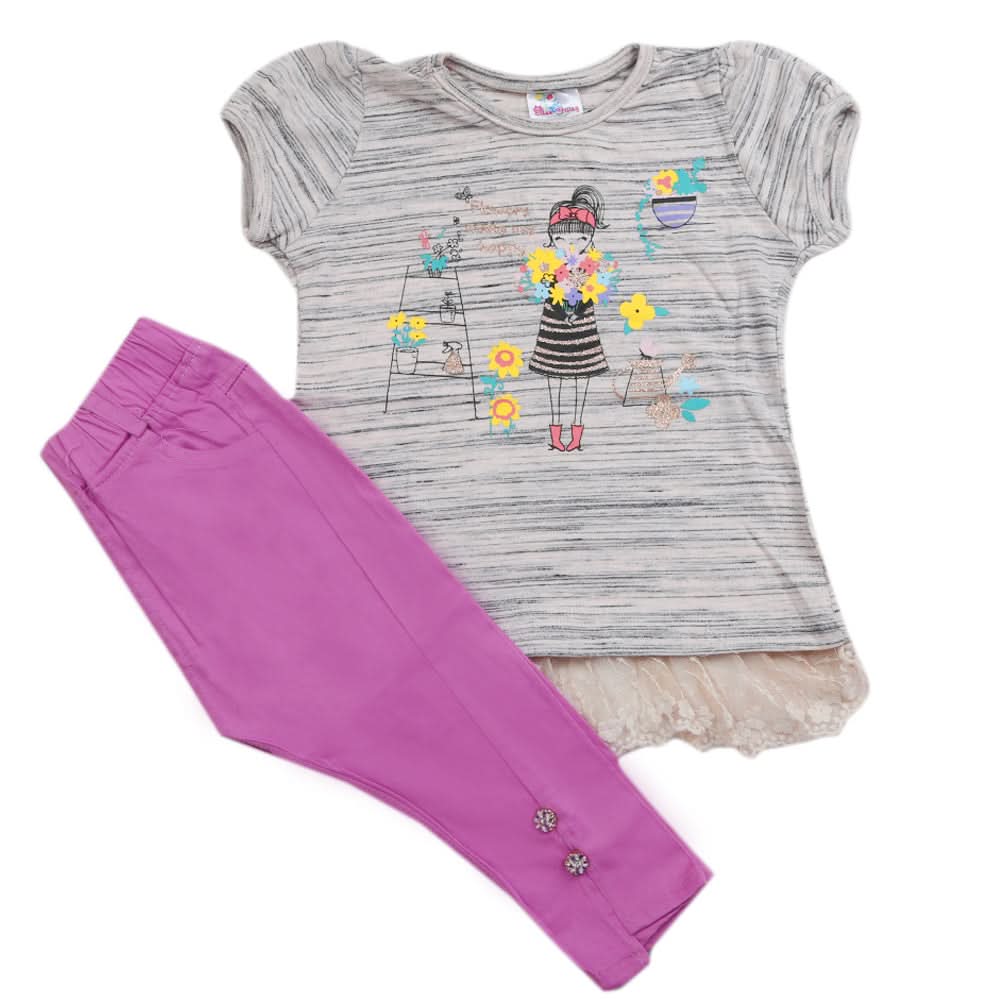 Girls Trouser Suit - Purple, Kids, Girls Sets And Suits, Chase Value, Chase Value