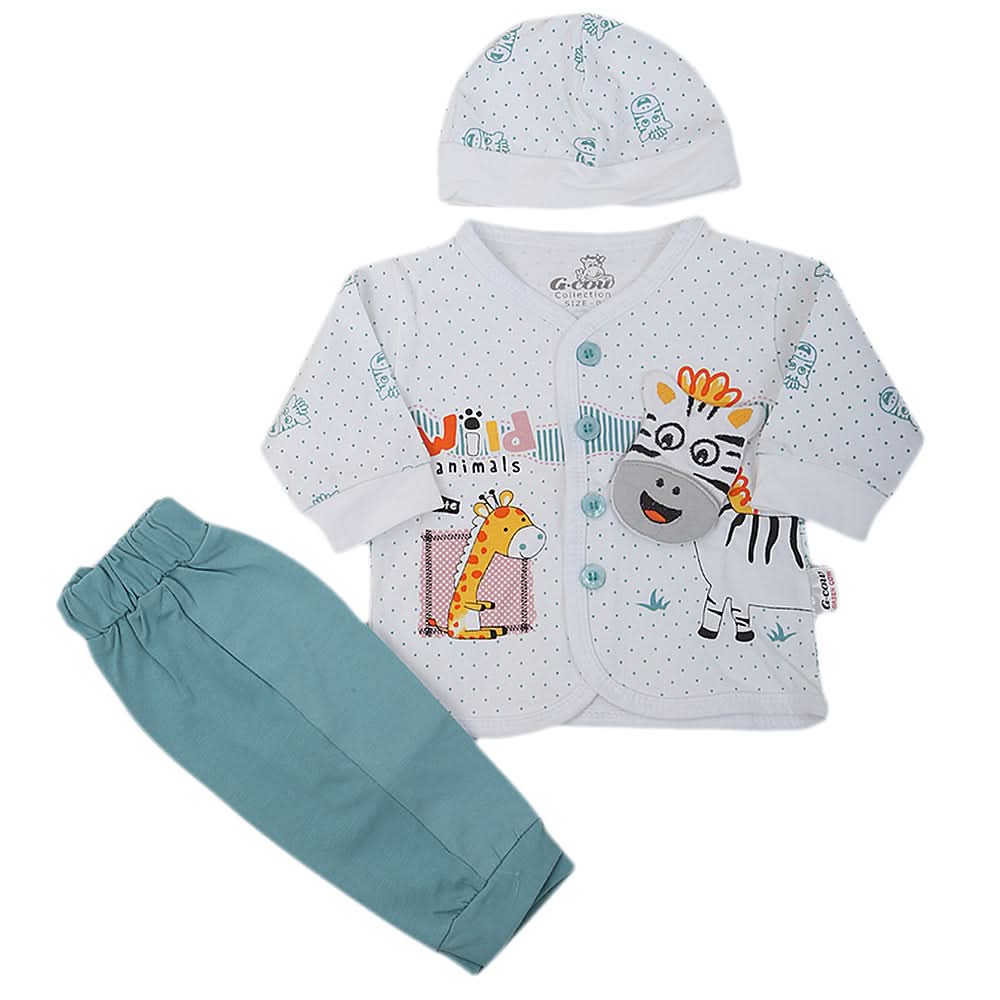 Newborn Boys Full Sleeves Suit - Sea-Green, Kids, NB Boys Sets And Suits, Chase Value, Chase Value